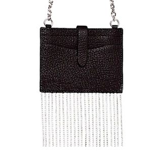 Rebecca Minkoff Large Leather Card Case On Chain